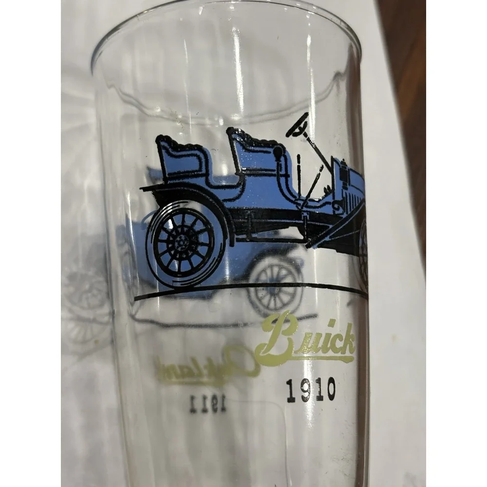 Buick Oakland Glass Tumbler 1910 1911 Hazel Atlas